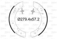VALEO Brake Shoe Set 562035 - Brake Shoes