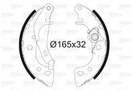 VALEO Brake Shoe Set 562044 - Brake Shoes