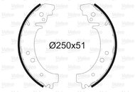 VALEO Brake Shoe Set 562523 - Brake Shoes