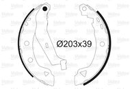 VALEO Brake Shoe Set 562589 - Brake Shoes