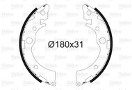 VALEO Brake Shoe Set 562734 - Brake Shoes