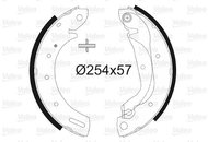 VALEO Brake Shoe Set 562782 - Brake Shoes