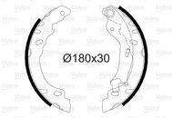 VALEO Brake Shoe Set 564082 - Brake Shoes