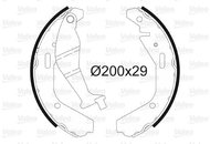 VALEO Brake Shoe Set 564102 - Brake Shoes