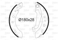 VALEO Brake Shoe Set 564041 - Brake Shoes