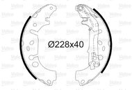 VALEO Brake Shoe Set 564064 - Brake Shoes