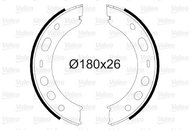 VALEO Brake Shoe Set 564071 - Brake Shoes