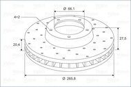 VALEO Brake Disc 886198 - Brake Disc