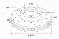 VALEO Brake Disc 886265 - Brake Disc