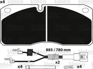 VALEO Brake Pads 882255 - Brake Pads