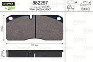 VALEO Brake Pads 882257 - Brake Pads