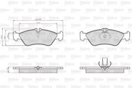 VALEO Brake Pads 872661 - Brake Pads