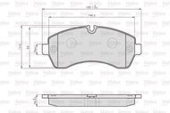 VALEO Brake Pads 872200 - Brake Pads