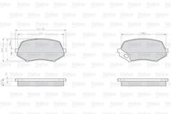 VALEO Brake Pads 872240 - Brake Pads