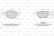 VALEO Brake Pads 872440 - Brake Pads
