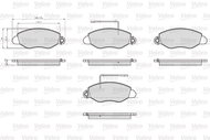 VALEO Brake Pads 872432 - Brake Pads