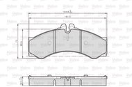 VALEO Brake Pads 872153 - Brake Pads