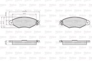 VALEO Brake Pads 872981 - Brake Pads
