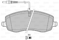 VALEO Brake Pads 601384 - Brake Pads