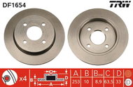 TRW Brake disc DF1654, set of 2 - Brake Disc