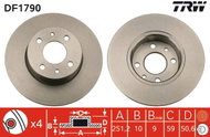 TRW Brake disc DF1790, set of 2 - Brake Disc