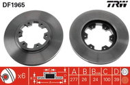 TRW Brake disc DF1965, set of 2 - Brake Disc