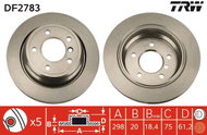 TRW Brake disc DF2783, set of 2 - Brake Disc
