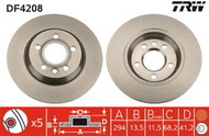 TRW Brake disc DF4208, set of 2 - Brake Disc