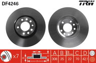 TRW Brake disc DF4246, set of 2 - Brake Disc