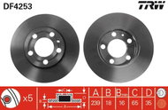 TRW Brake disc DF4253, set of 2 - Brake Disc