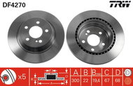 TRW Brake disc DF4270, set of 2 - Brake Disc