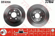 TRW Brake disc DF4356, set of 2 - Brake Disc