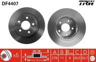TRW Brake disc DF4407, set of 2 - Brake Disc