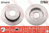 TRW Brake disc DF4419, set of 2 - Brake Disc