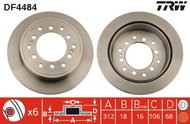 TRW Brake disc DF4484, set of 2 - Brake Disc