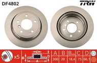 TRW Brake disc DF4802, set of 2 - Brake Disc