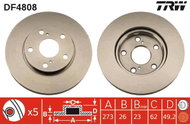 TRW Brake disc DF4808, set of 2 - Brake Disc