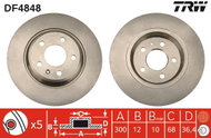 TRW Brake disc DF4848, set of 2 - Brake Disc
