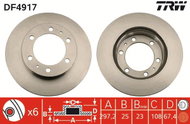 TRW Brake disc DF4917, set of 2 - Brake Disc
