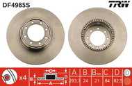 TRW Brake Disc DF4985S, set of 2 - Brake Disc