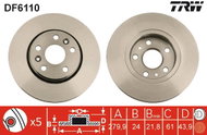 TRW Brake disc DF6110, set of 2 - Brake Disc