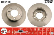 TRW Brake disc DF6120, set of 2 - Brake Disc