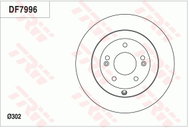 TRW Brake disc DF7996, set of 2 - Brake Disc