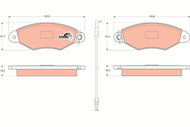 TRW Brake Pads GDB1402 - Brake Pads
