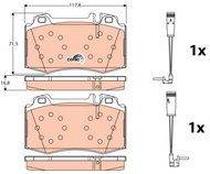 TRW Brake Pads GDB1543 - Brake Pads