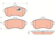 TRW Brake Pads GDB1736 - Brake Pads