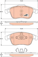 TRW Brake Pads GDB1808 - Brake Pads