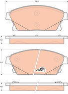 TRW Brake Pads GDB1847 - Brake Pads