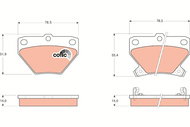 TRW Brake Pads GDB3243 - Brake Pads