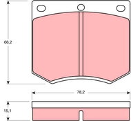 TRW Brake Pads GDB660 - Brake Pads